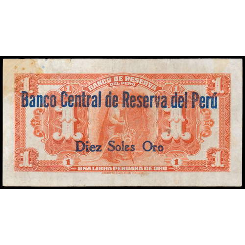 Peru, 10 Soles 1935 on 1 Libra 1926, 612477