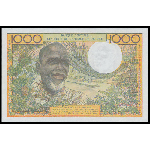 West African States (Burkina Faso), 1000 Francs 1978