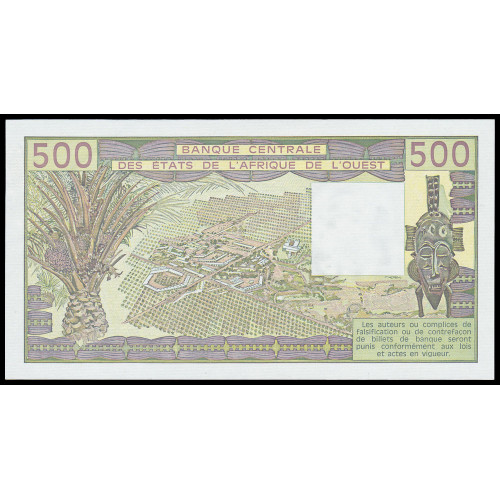 West African States (Ivory Coast), 500 Francs 1983