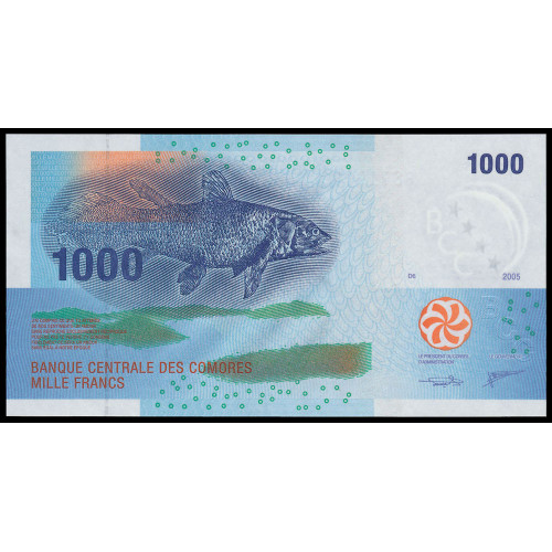 Comoros, 1000 Francs 2005