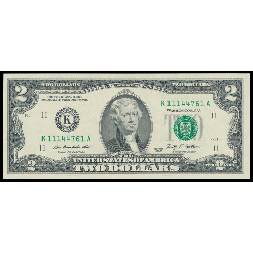 United States, 2 Dollars 2009