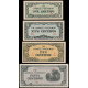 Philippines, 0,01 - 1000 Pesos 1942-45, 10 notes set