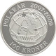 Denmark, 100 Kroner 2008, International Polar Year - Globe and dog sled