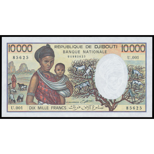 Djibouti, 10000 Francs 1984