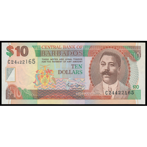 Barbados, 10 Dollars 2000