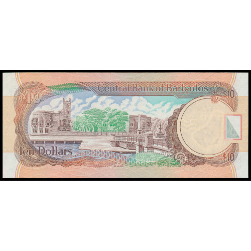 Barbados, 10 Dollars 2000