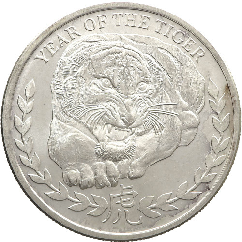 Somaliland, 1000 Shillings 2010, Year of the Tiger (1 Oz)