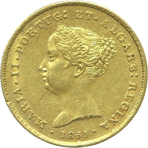 Portugal, 2500 Reis 1851