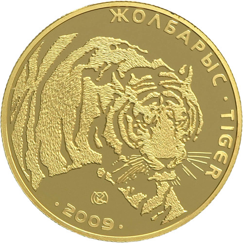 Kazakhstan, 500 Tenge 2009, Tiger (1/4 Oz)