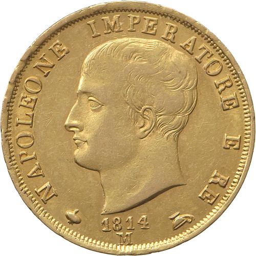 Italy, 40 Lire 1814 M