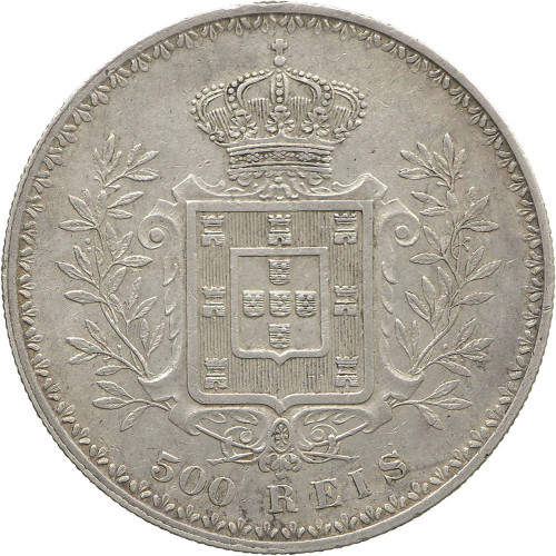 Portugal, 500 Reis 1896