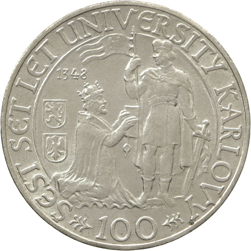 Czechoslovakia, 100 Korun 1948, Charles University