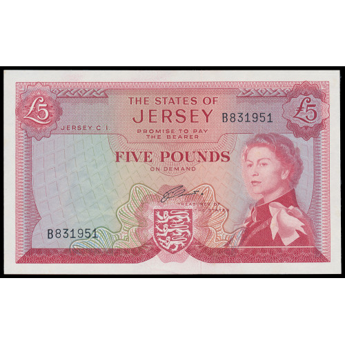 Jersey, 5 Pounds 1963, B 831951