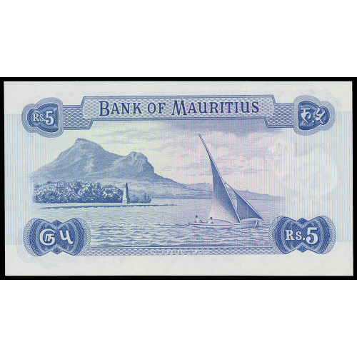 Mauritius, 5 Rupees 1967, A/17 251793