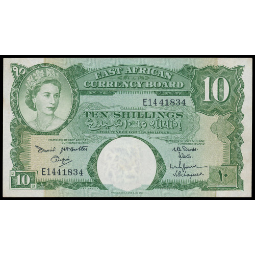 East Africa, 10 Shillings 1961, E14 41834