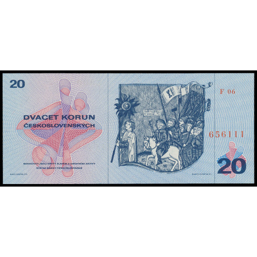 Czechoslovakia, 20 Korun 1970