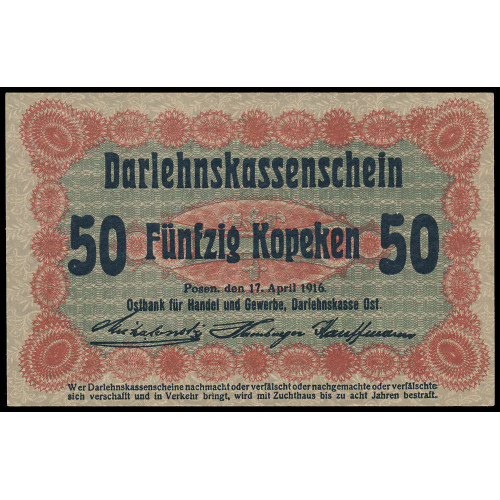 Germany, 50 Kopeken 1916