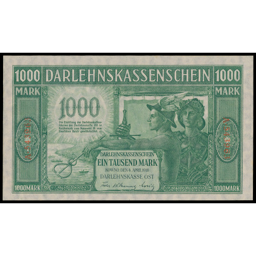 Germany, 1000 Mark 1918, A 543963