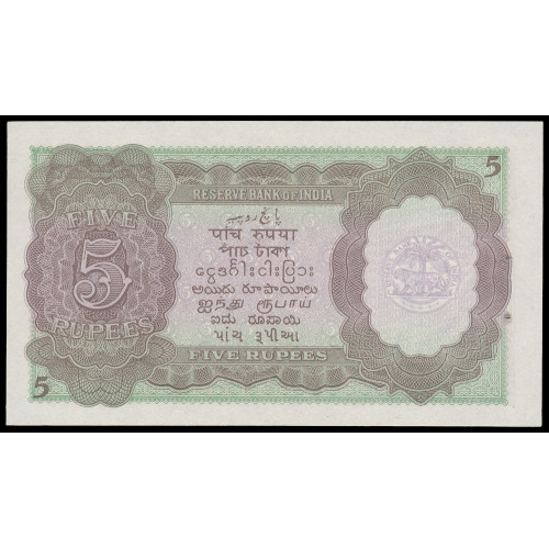 India, 5 Rupees 1937, D/71 834770