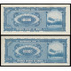 Brazil, 10000 Cruzeiros 1966, 000001 & 100000 (Set of 2 notes)