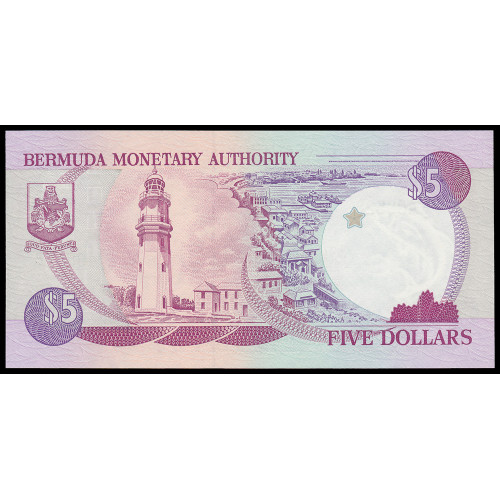 Bermuda, 5 Dollars 1995