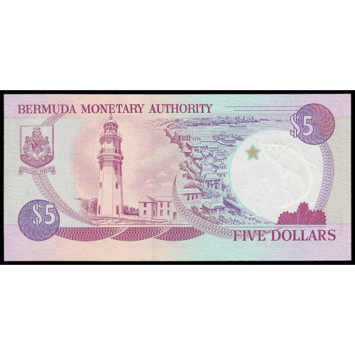 Bermuda, 5 Dollars 1996