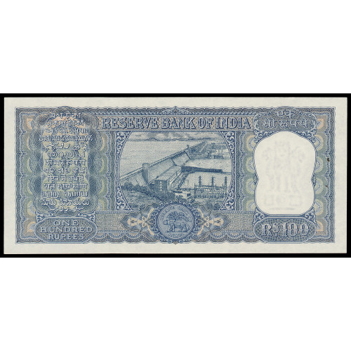 India, 100 Rupees 1962-67, AA/41 853816