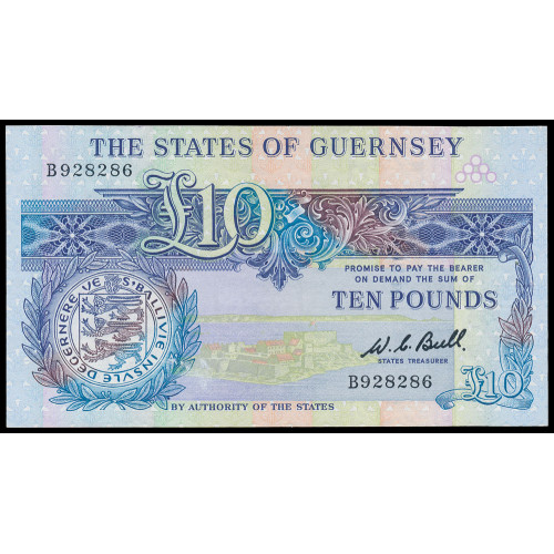 Guernsey, 10 Pounds 1980, B 928286