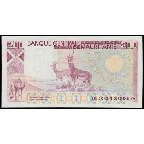 Mauritania, 100-200-1000 Ouguiya 1975-77 (Same number set)