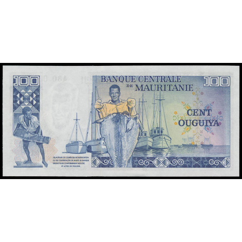 Mauritania, 100-200-1000 Ouguiya 1975-77 (Same number set)