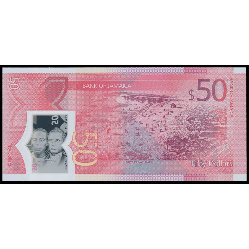 Jamaica, 50 Dollars 2022 (Polymer)