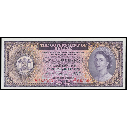 Belize, 2 Dollars 1976, B/1 663393