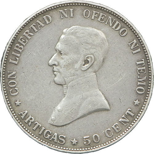 Uruguay, 50 Centesimos 1917