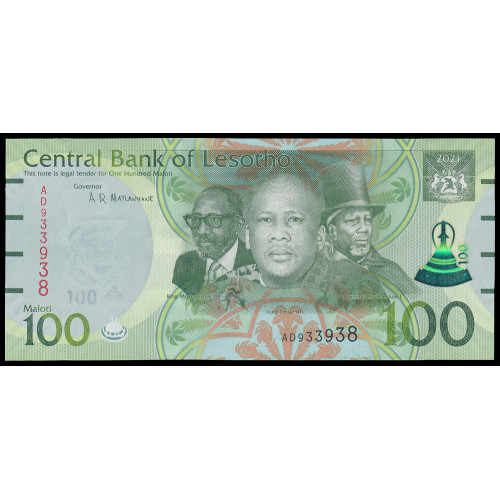 Lesotho, 100 Maloti 2021