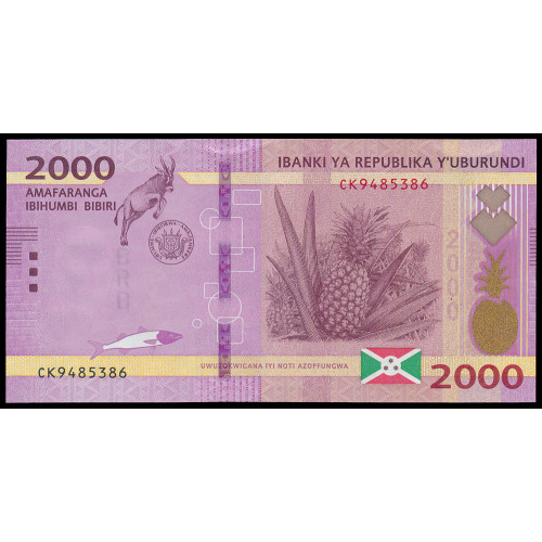 Burundi, 2000 Francs 2023