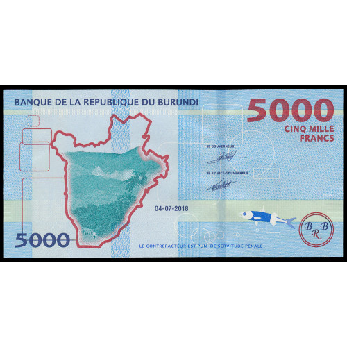 Burundi, 5000 Francs 2018