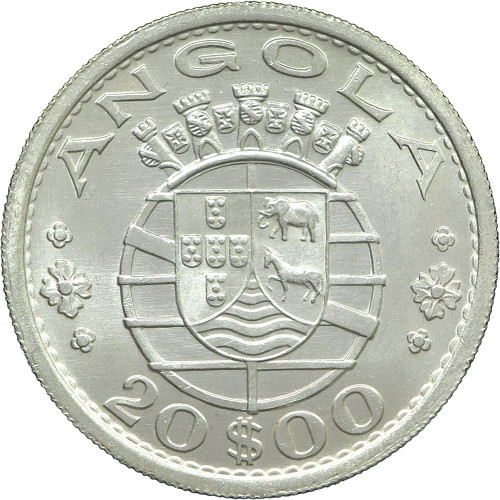 Angola, 20 Escudos 1955