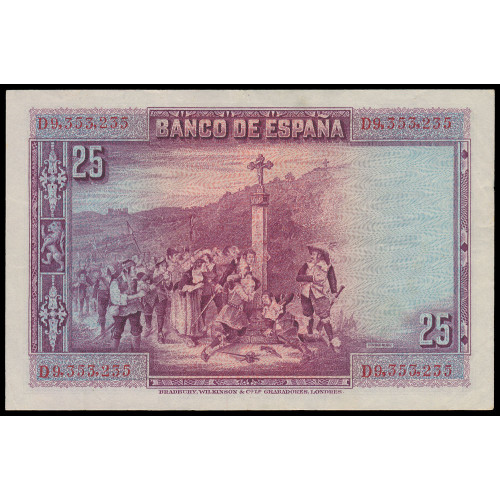 Spain, 25 Pesetas 1928