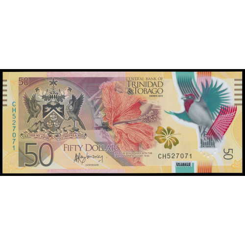 Trinidad & Tobago, 50 Dollars 2015 (Polymer)