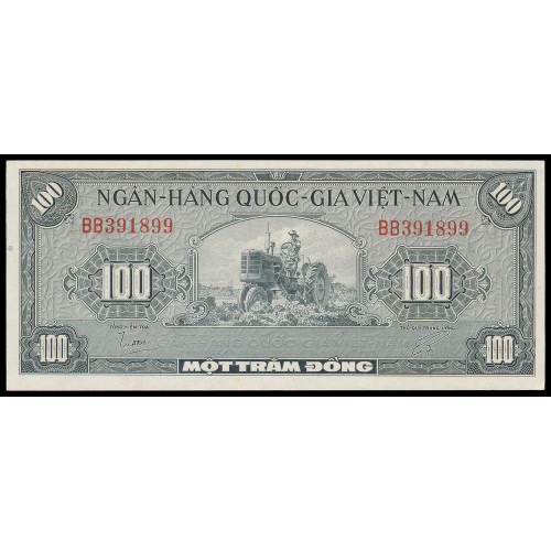 Vietnam South, 100 Dong 1955