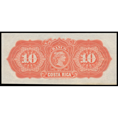 Costa Rica - El Banco de Costa Rica, 10 Pesos 1899