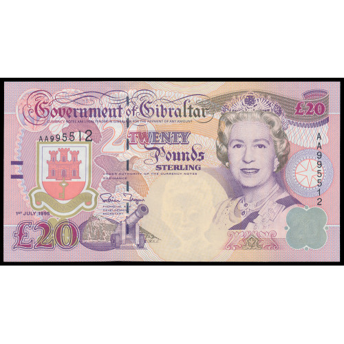 Gibraltar, 20 Pounds 1995