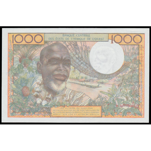 West African States (Ivory Coast), 1000 Francs 1959-65, 511121628