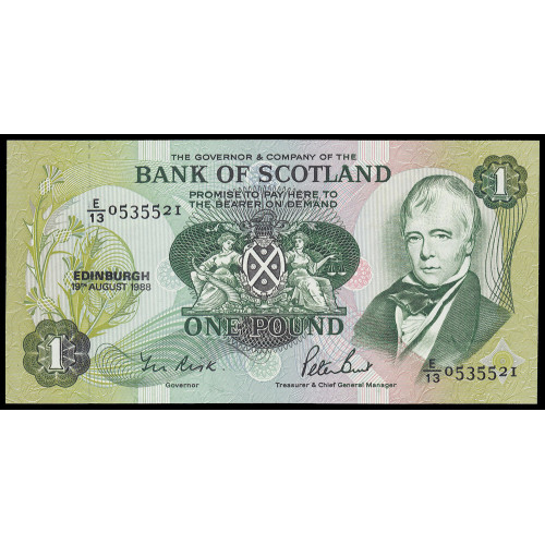 Scotland - Bank of Scotland, 1 Pound 1988