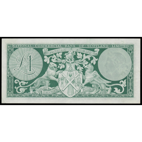 Scotland - National Commercial Bank of Scotland Limited, 1 Pound 1963, W 160046