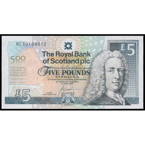 Scotland - The Royal bank of Scotland PLC, 5 Pounds 2005, Commemorative