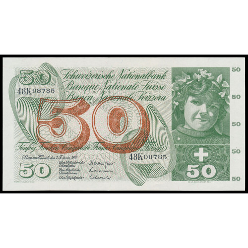 Switzerland, 50 Francs 1974