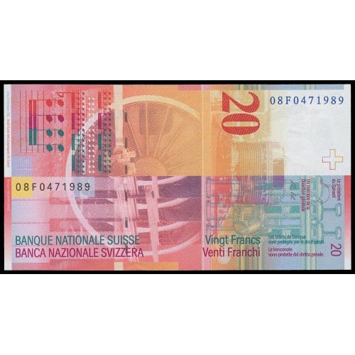 Switzerland, 20 Francs 2008