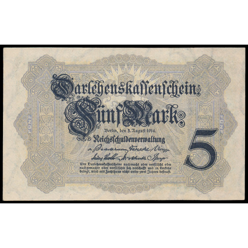 Germany, 5 Mark 1914