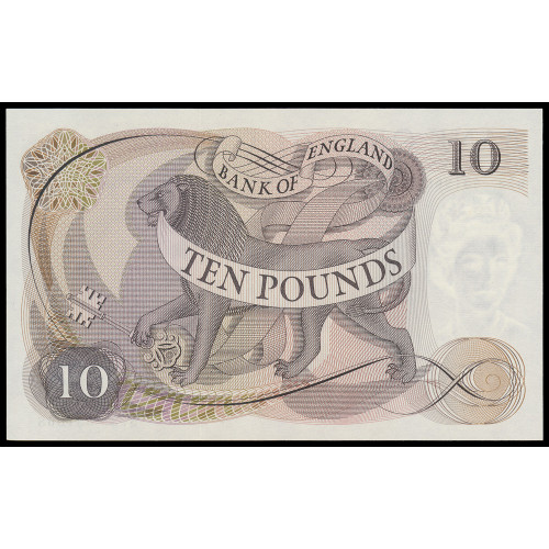 Great Britain, 10 Pounds 1970-75 (Sign. J. B. Page)